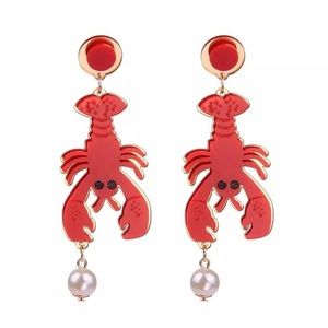 Lobster Pearl Earrings / Plugs